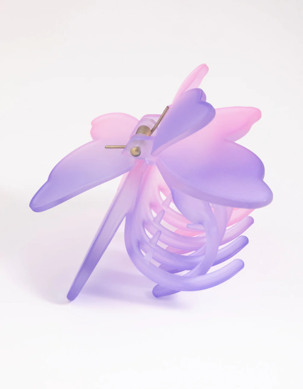 90s Purple Pink Ombre Butterfly Claw Clip - Image 4