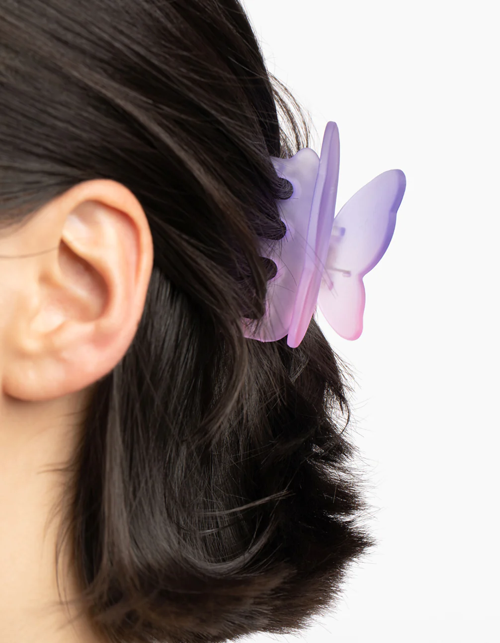 90s Purple Pink Ombre Butterfly Claw Clip - Image 6