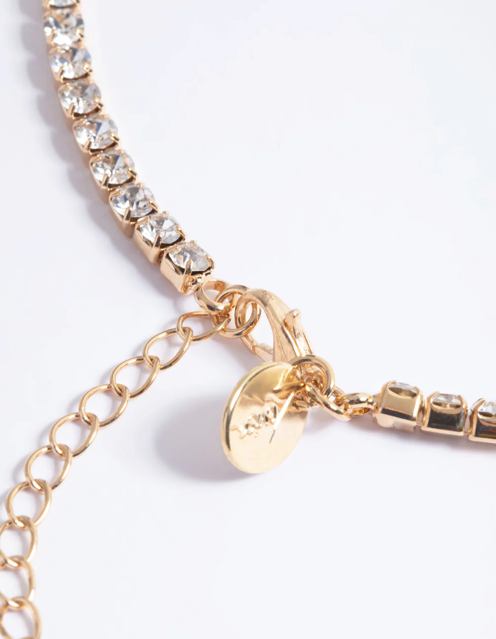 Gold Diamante Neon Statement Necklace - Image 4