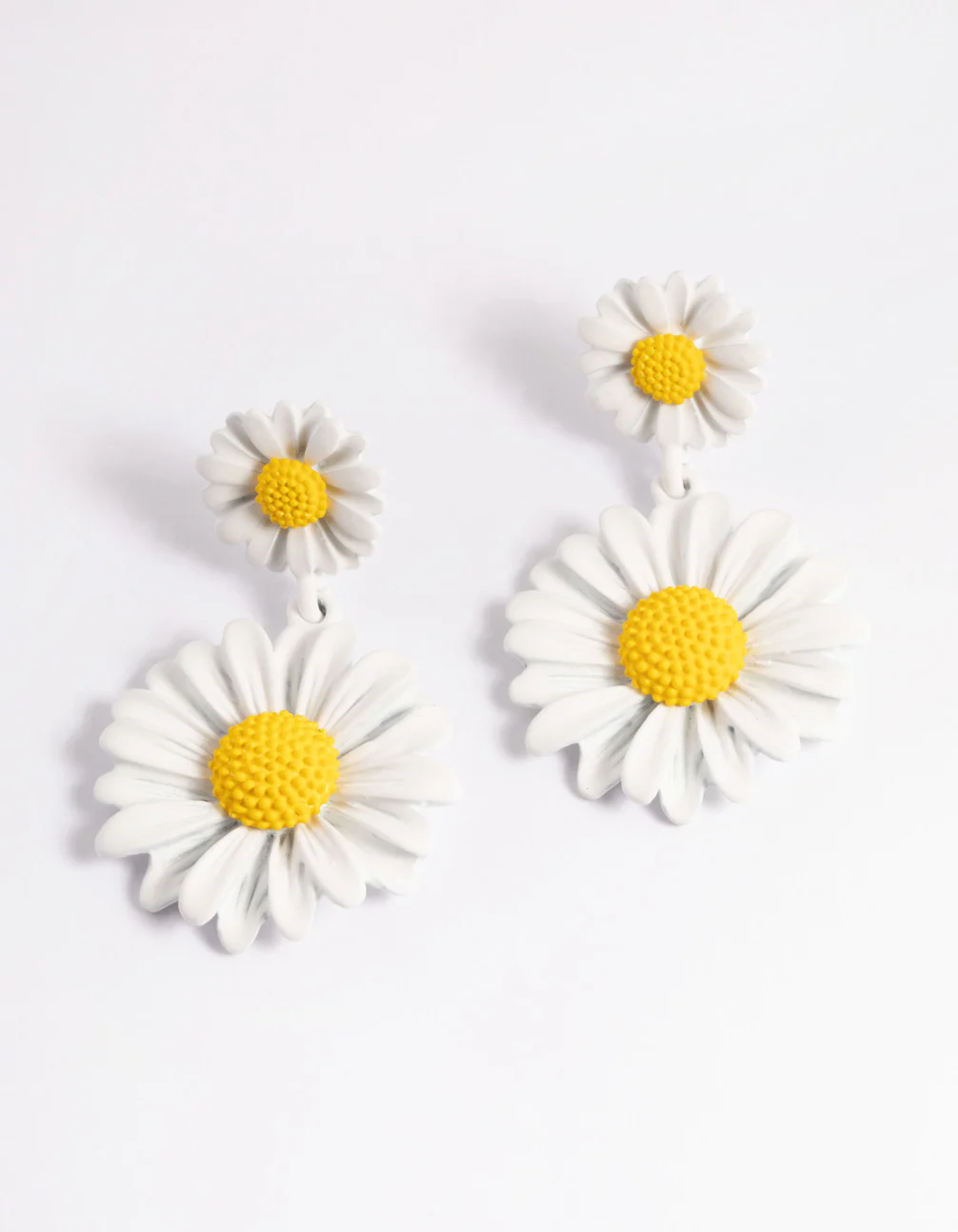 Gold Double Daisy Earrings - Image 3