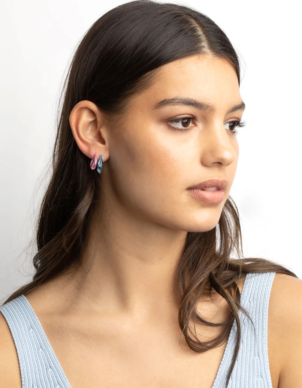 90s Metallic Hoop Earring Pack - Image 5
