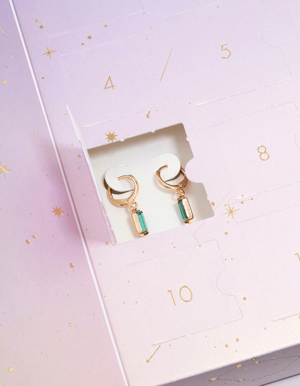 Gold Plated Celestial 12 Days of Christmas Charm Advent Calendar - Image 4