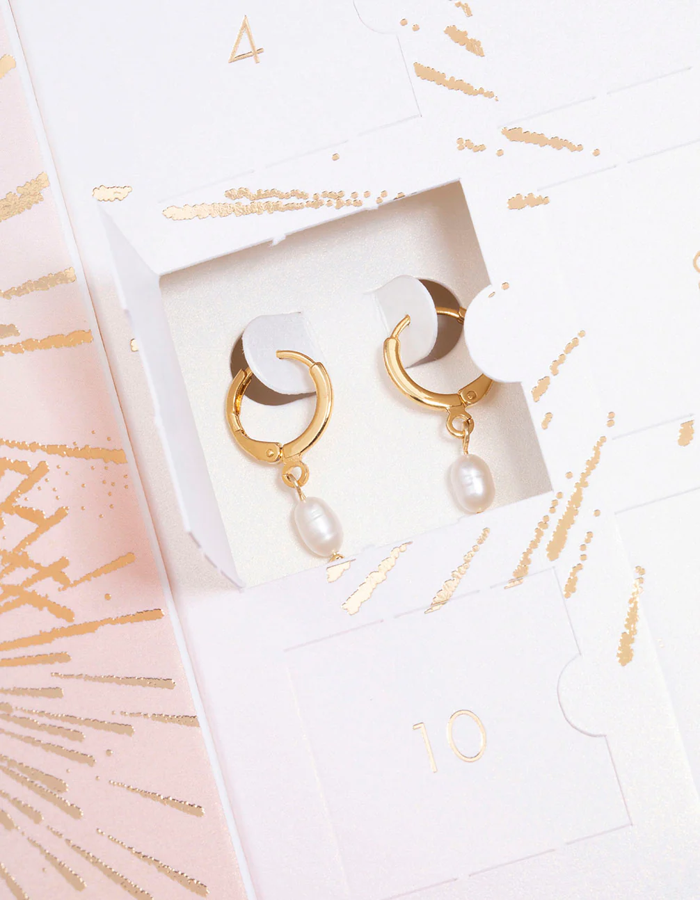 Gold Plated Freshwater Pearl 12 Days of Christmas Advent Calendar - Image 4
