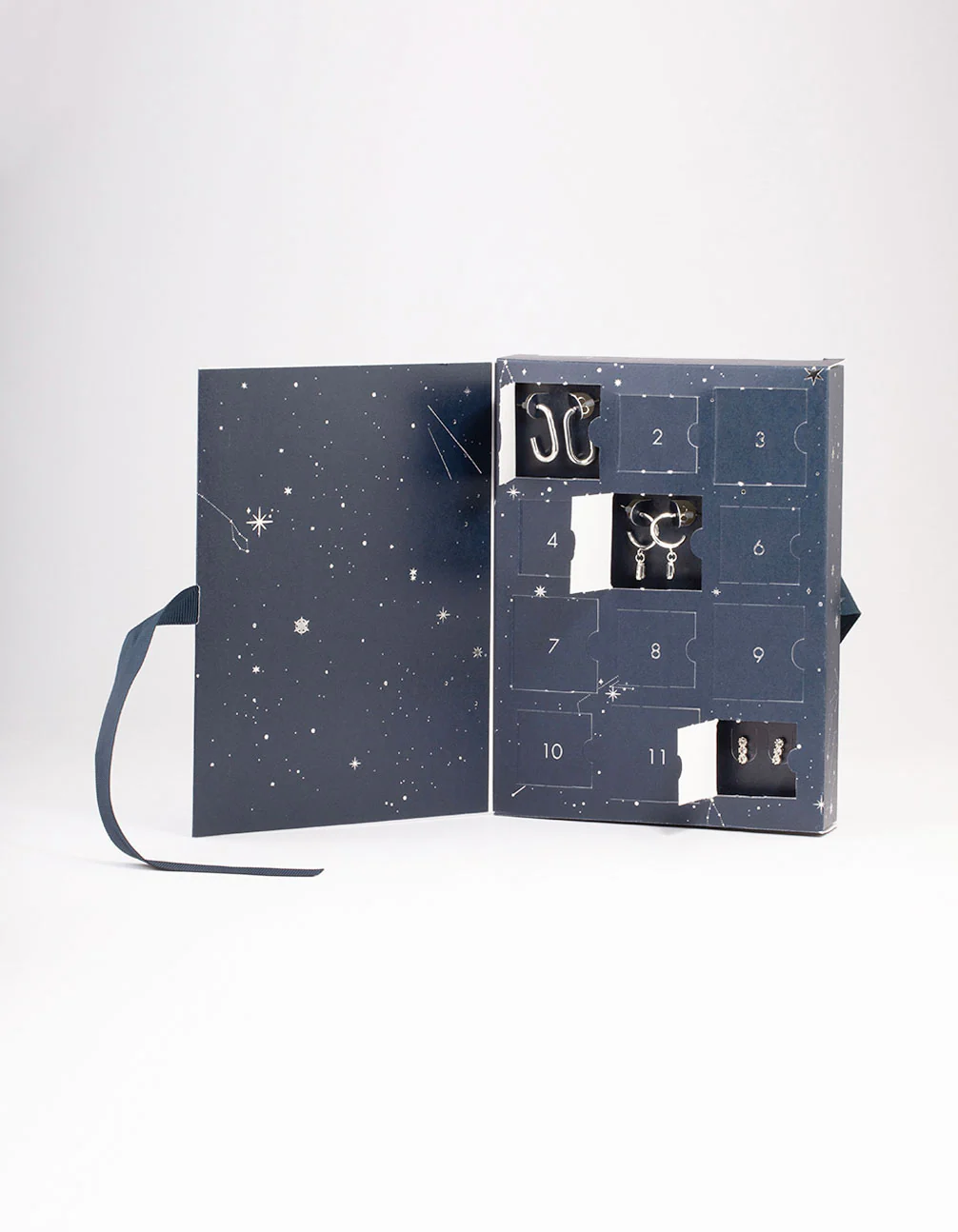 Silver Plated Diamante Bling 12 Days of Christmas Advent Calendar - Image 3