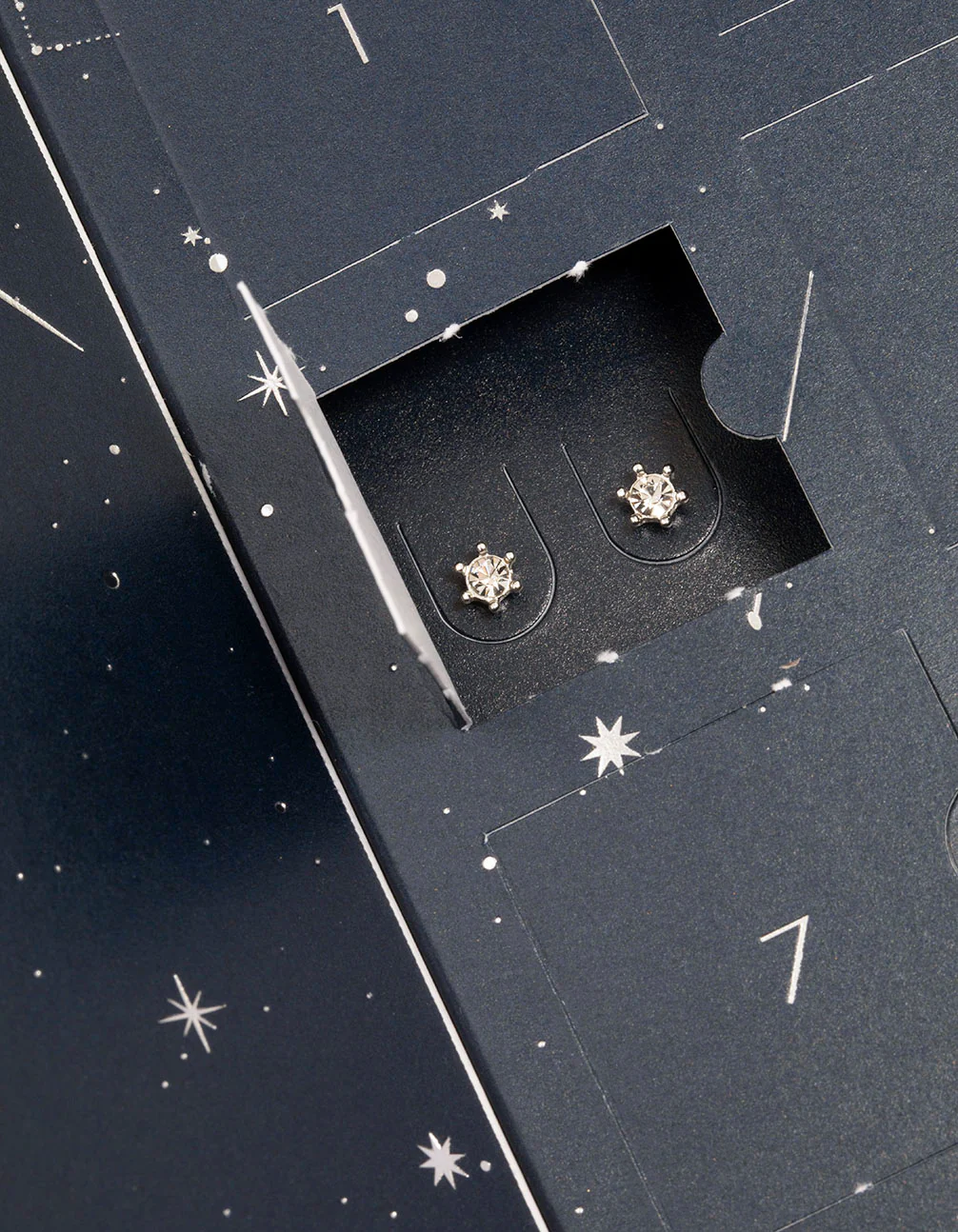 Silver Plated Diamante Bling 12 Days of Christmas Advent Calendar - Image 4