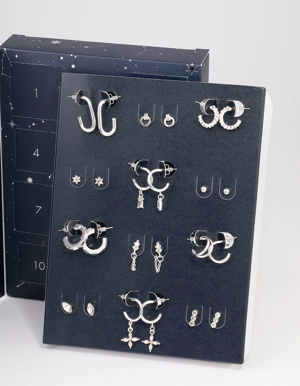 Silver Plated Diamante Bling 12 Days of Christmas Advent Calendar - Image 5