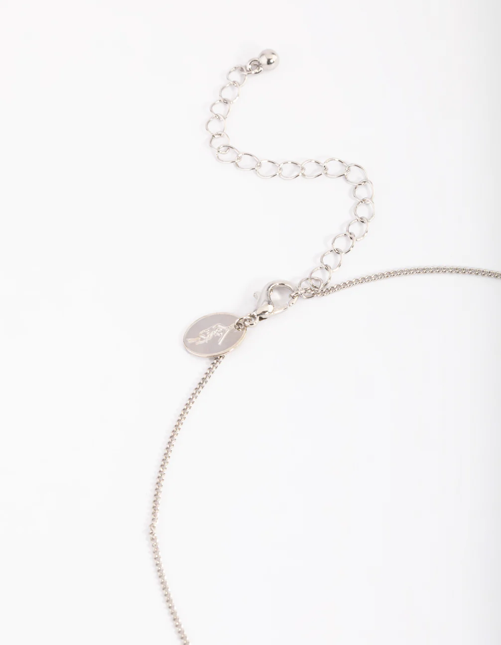 Silver Cubic Zirconia Heart Necklace - Image 4