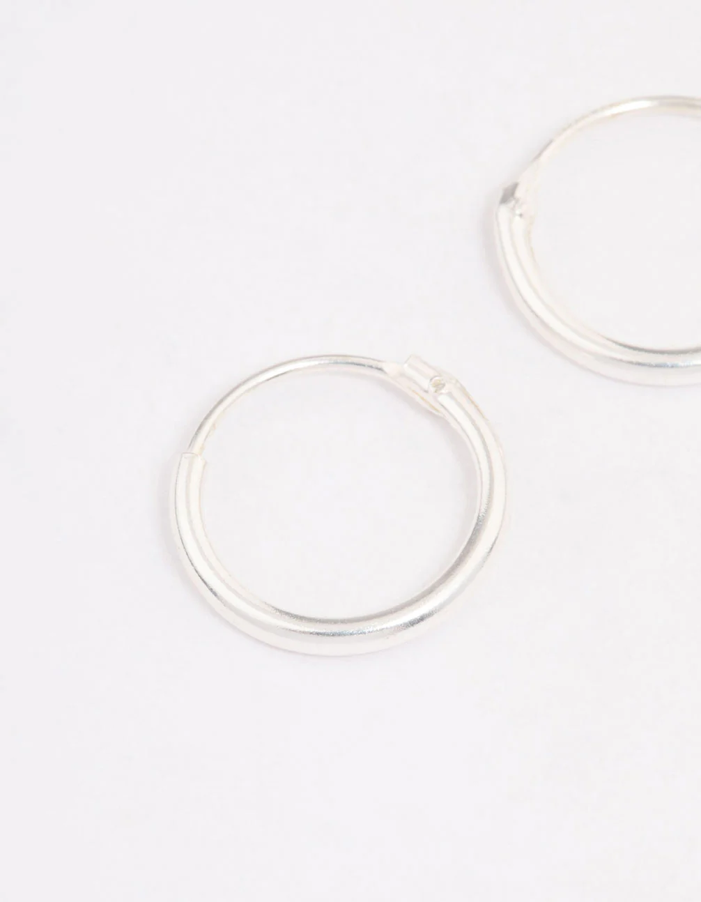 Sterling Silver Hoop Earrings 10mm - Image 4