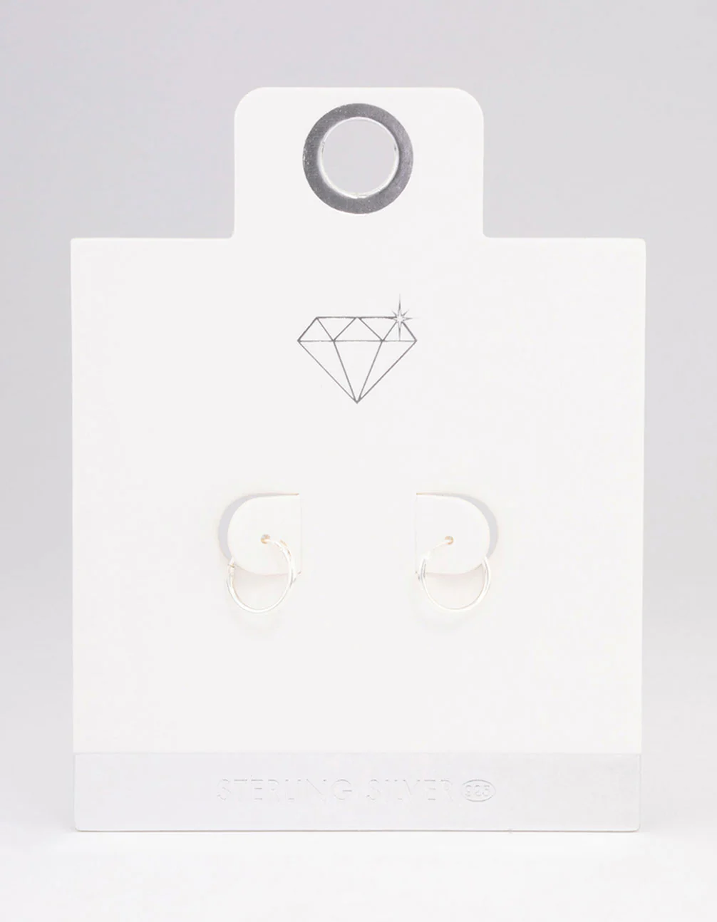 Sterling Silver Hoop Earrings 10mm - Image 5