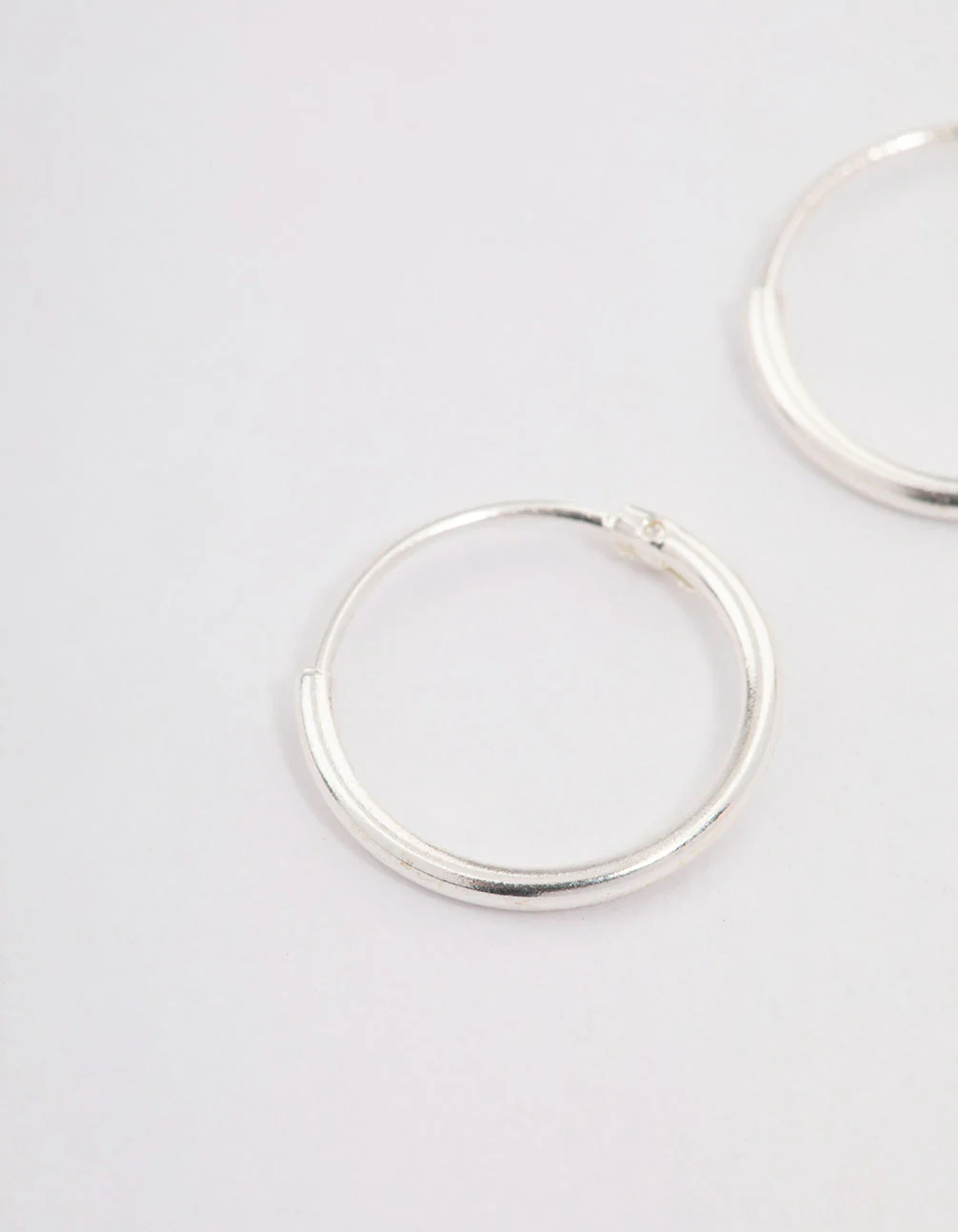 Sterling Silver Hoop Earrings 12mm - Image 4