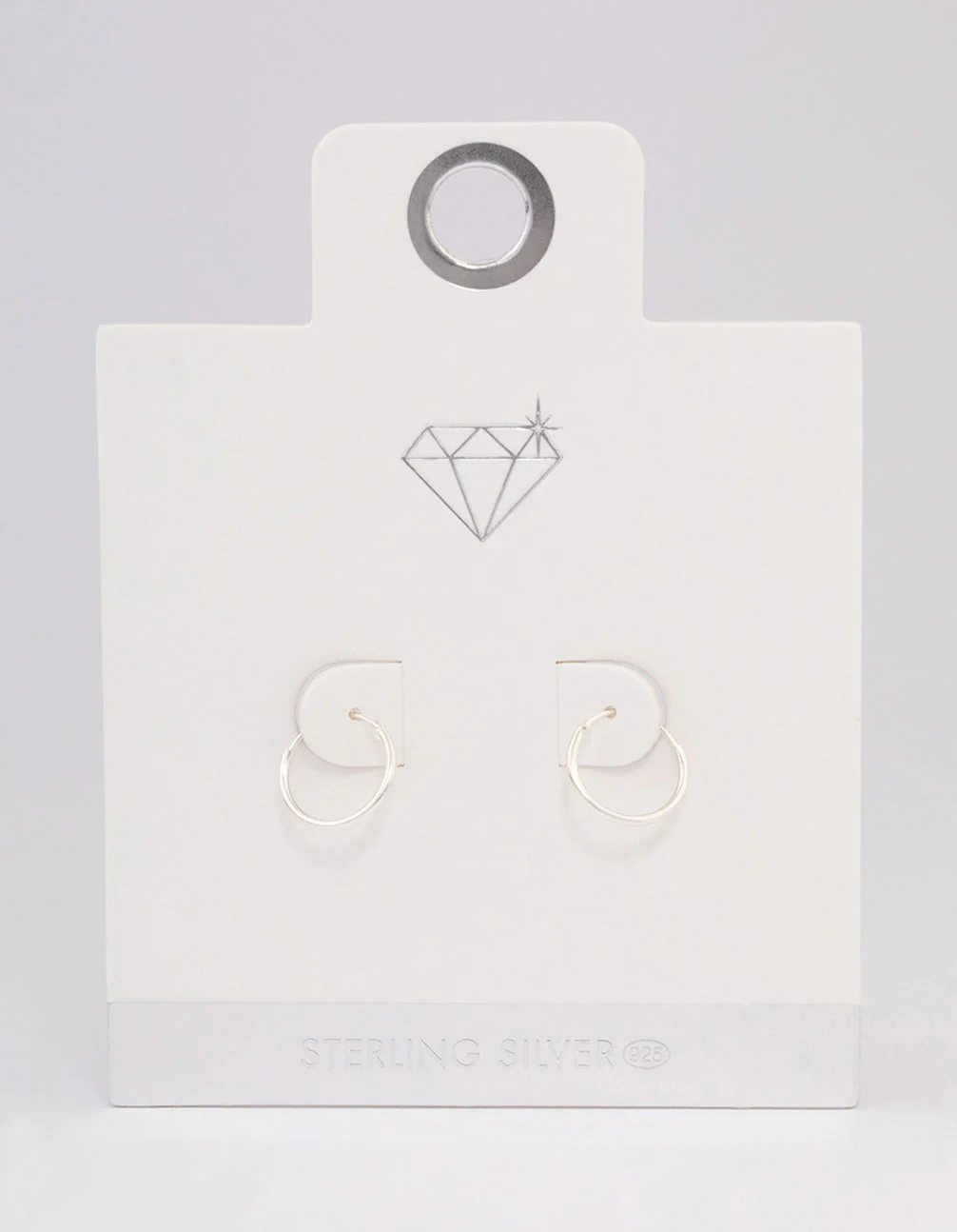Sterling Silver Hoop Earrings 12mm - Image 5