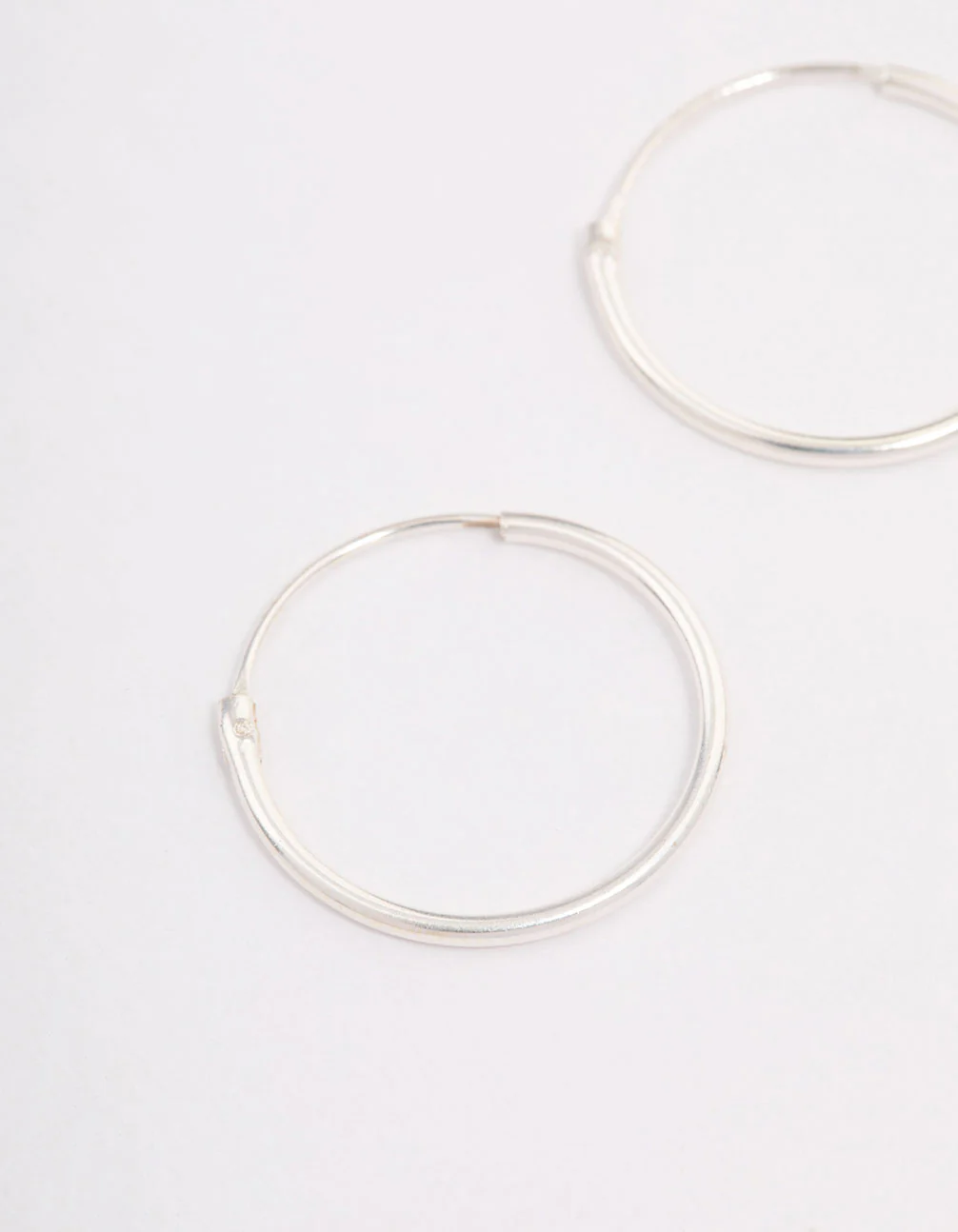 Sterling Silver Hoop Earrings 16mm - Image 2