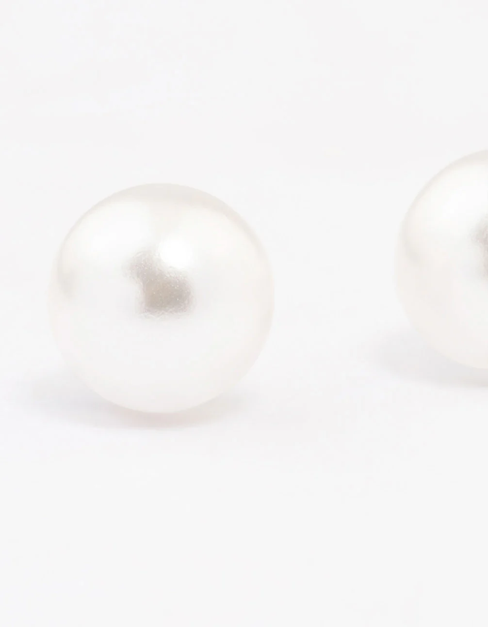 Sterling Silver Pearl Stud Earrings 8mm - Image 4