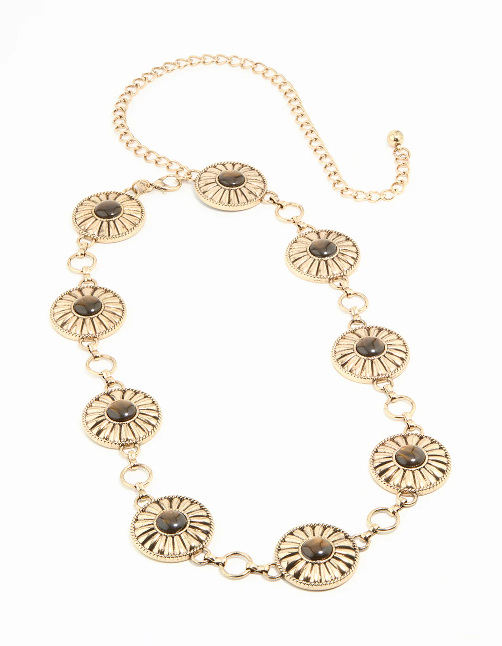 Antique Gold Bohemian Disc Belt - Image 2