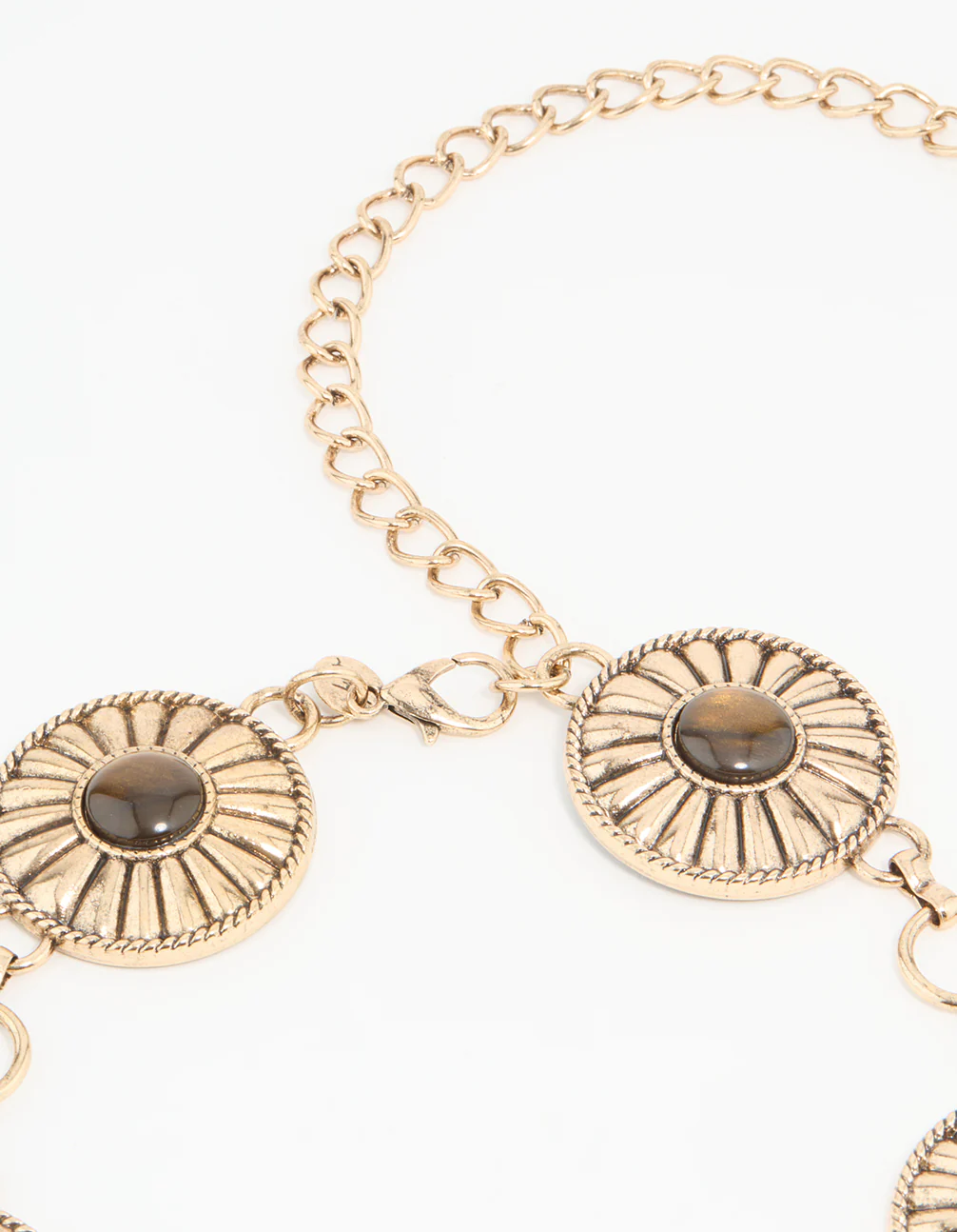 Antique Gold Bohemian Disc Belt - Image 3