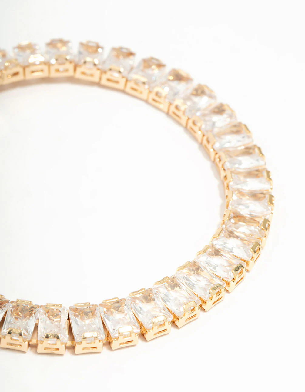 Gold Cubic Zirconia Tennis Bracelet - Image 2