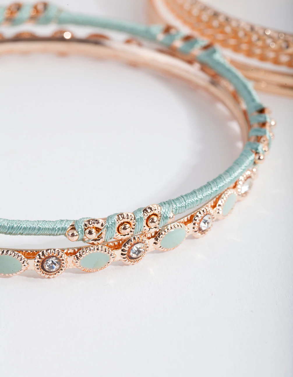 Blue Mixed Bangle 7-Pack - Image 3