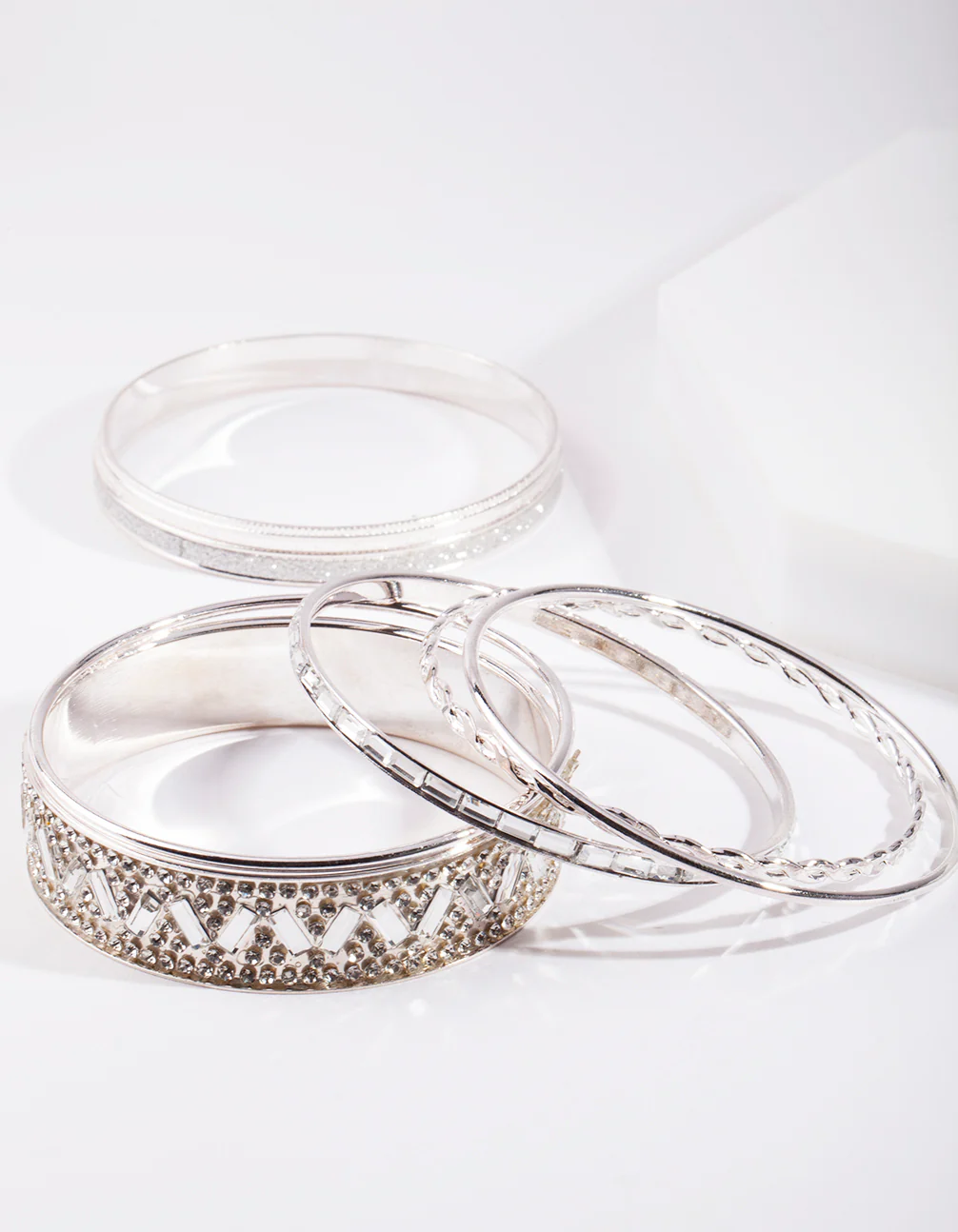 Silver Glitter Bracelet 7-Pack - Image 2