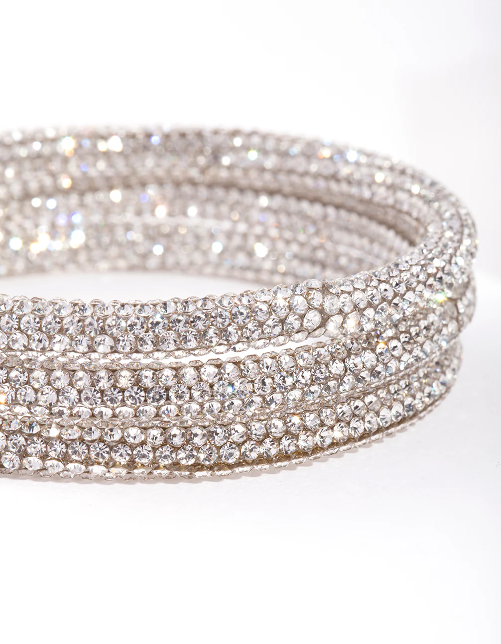 Silver Statement Diamante Bracelet Pack - Image 3