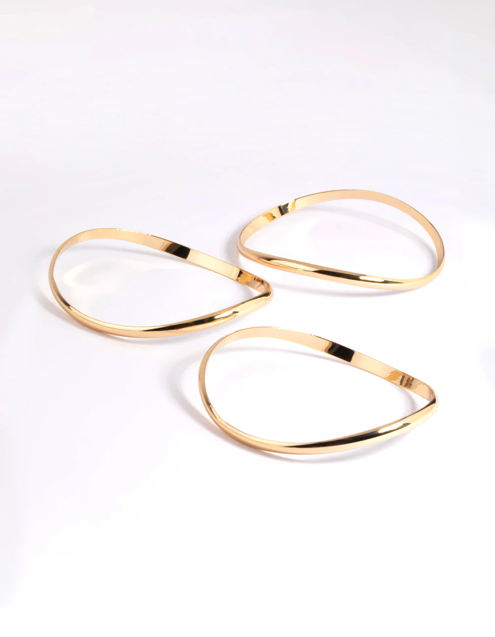 Gold Plated Smooth Bracelet Pack - Image 4