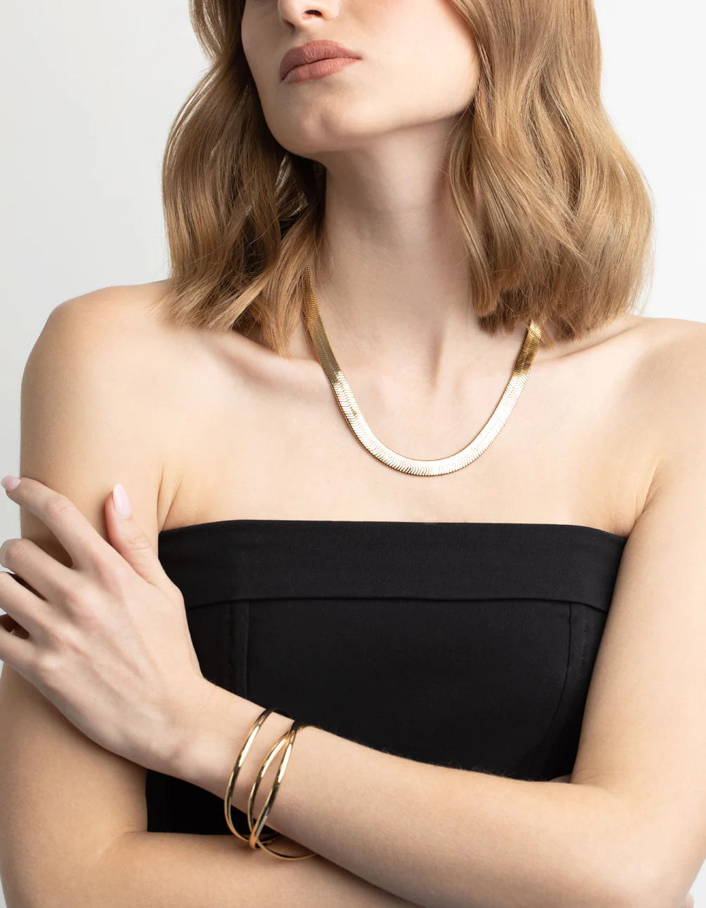 Gold Plated Smooth Bracelet Pack - Image 5