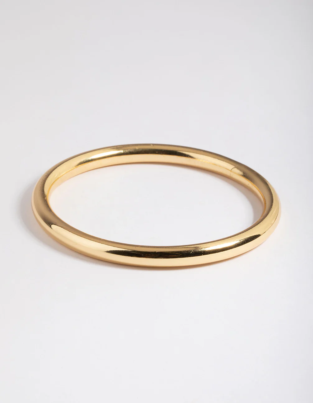 Gold Plated Brass Round Chunky Bangle - Image 4