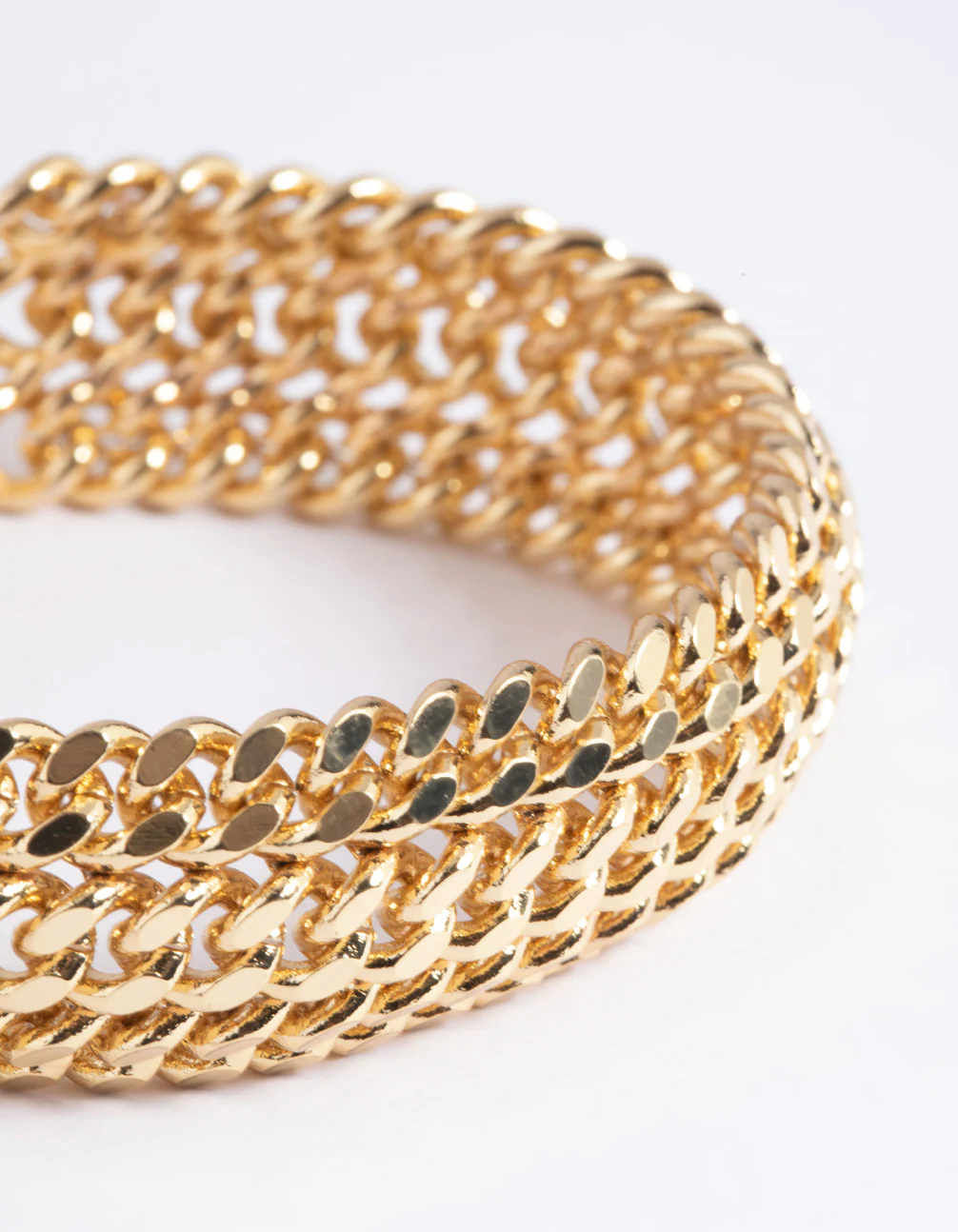 Gold Plated Curb Chain Bracelet - Image 3