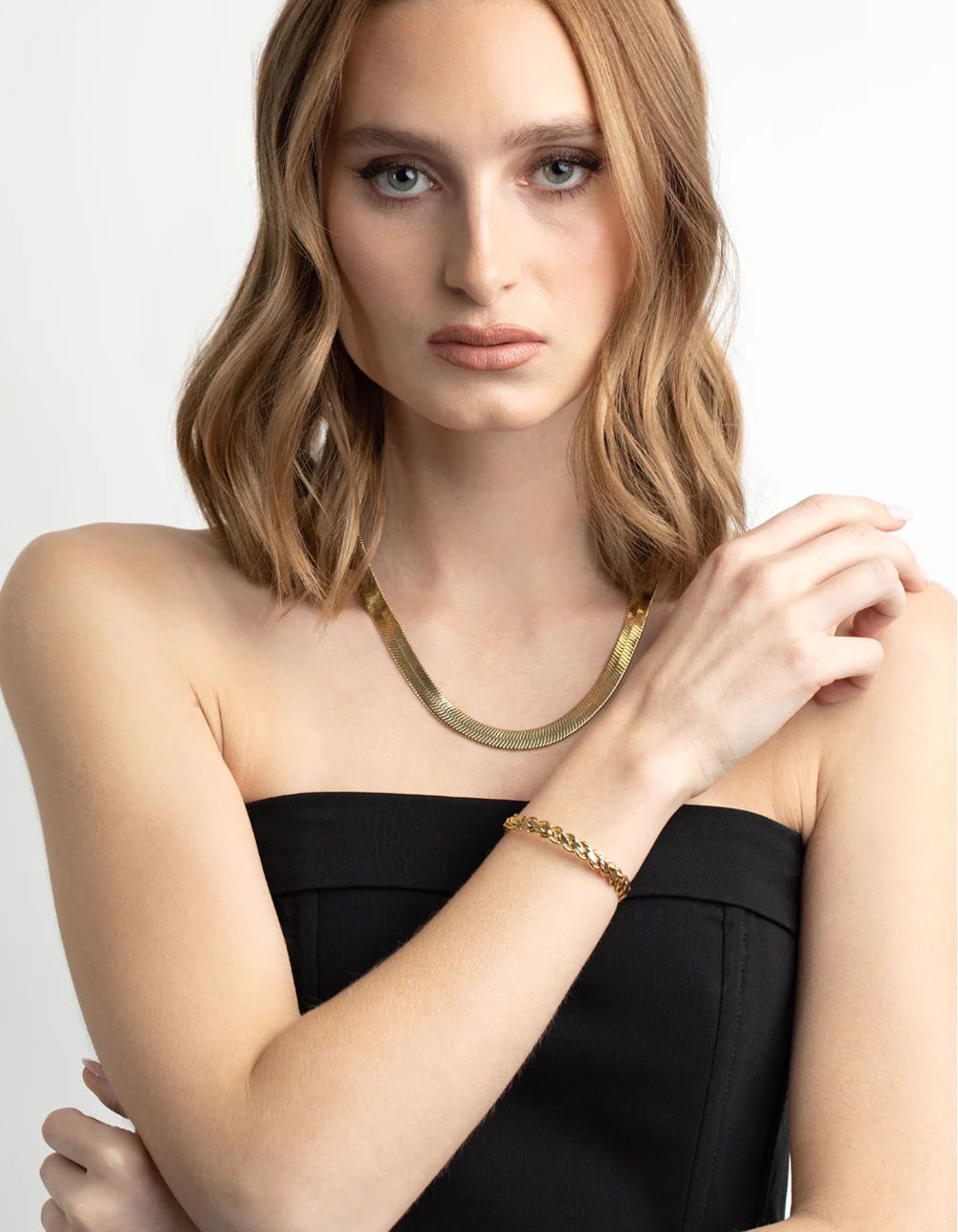 Gold Plated Woven Bracelet - Image 5