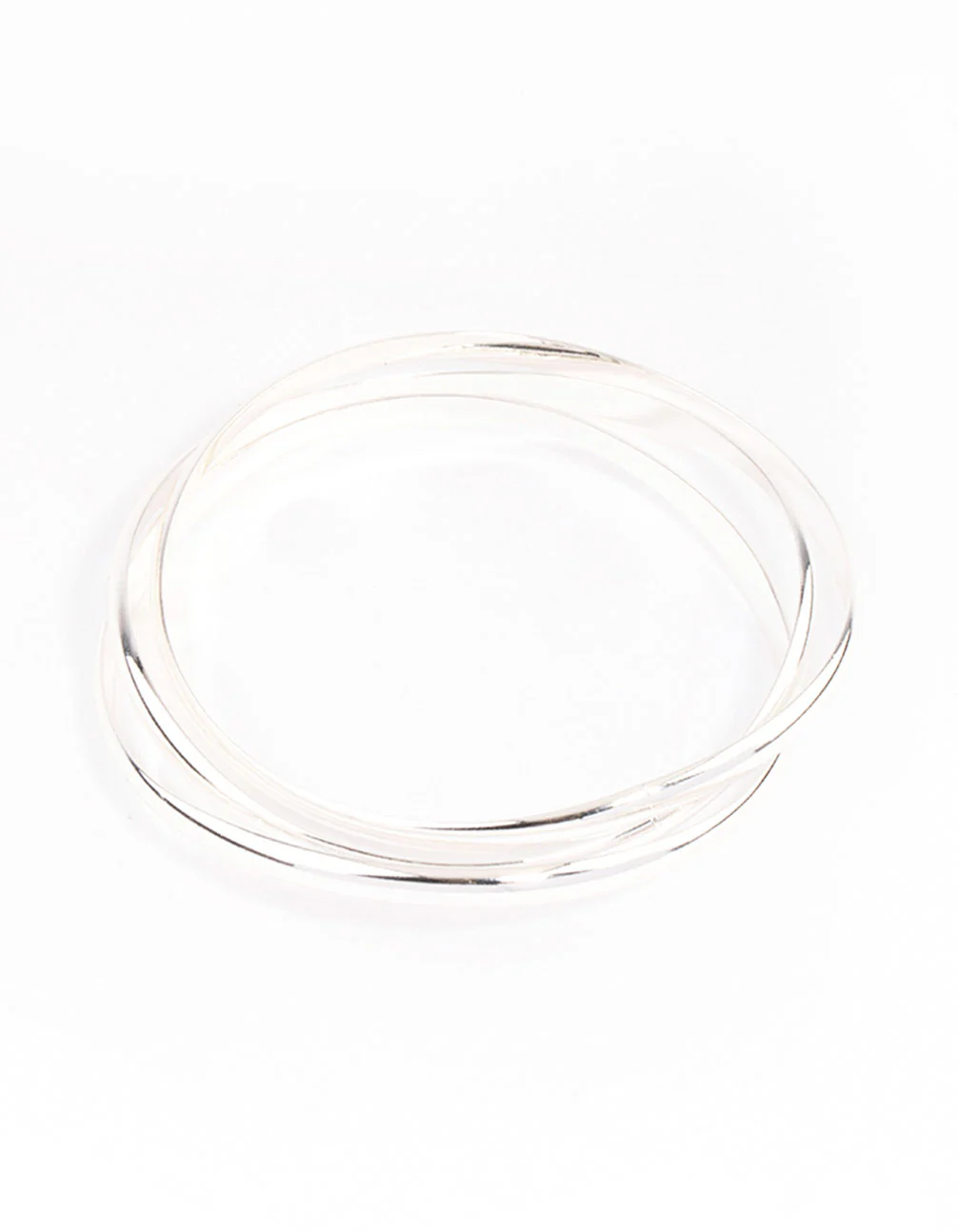 Silver Plated Brass Irregular Smooth Bracelet Pack - Image 3