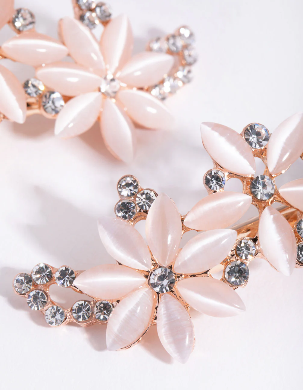 Diamante Cats-Eye Multi Flower Clip - Image 2