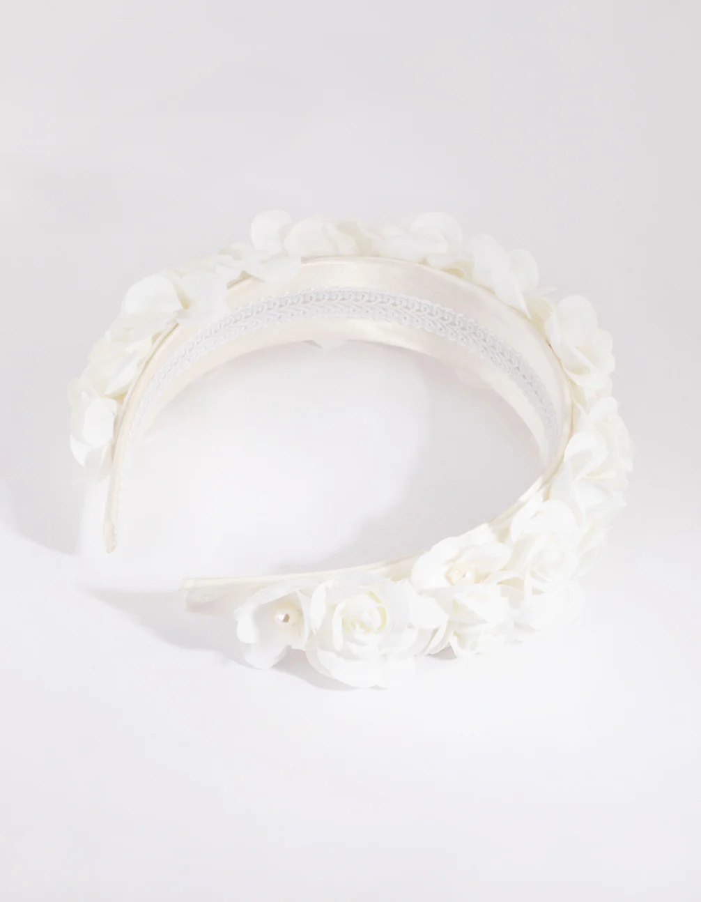 White Flower & Pearl Alice Band - Image 3