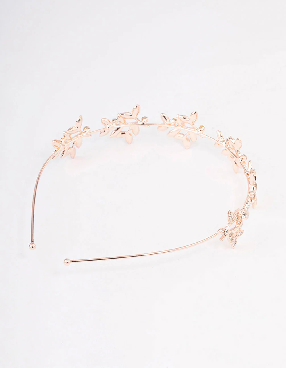 Rose Gold Diamante Leaf Celestial Headband - Image 3