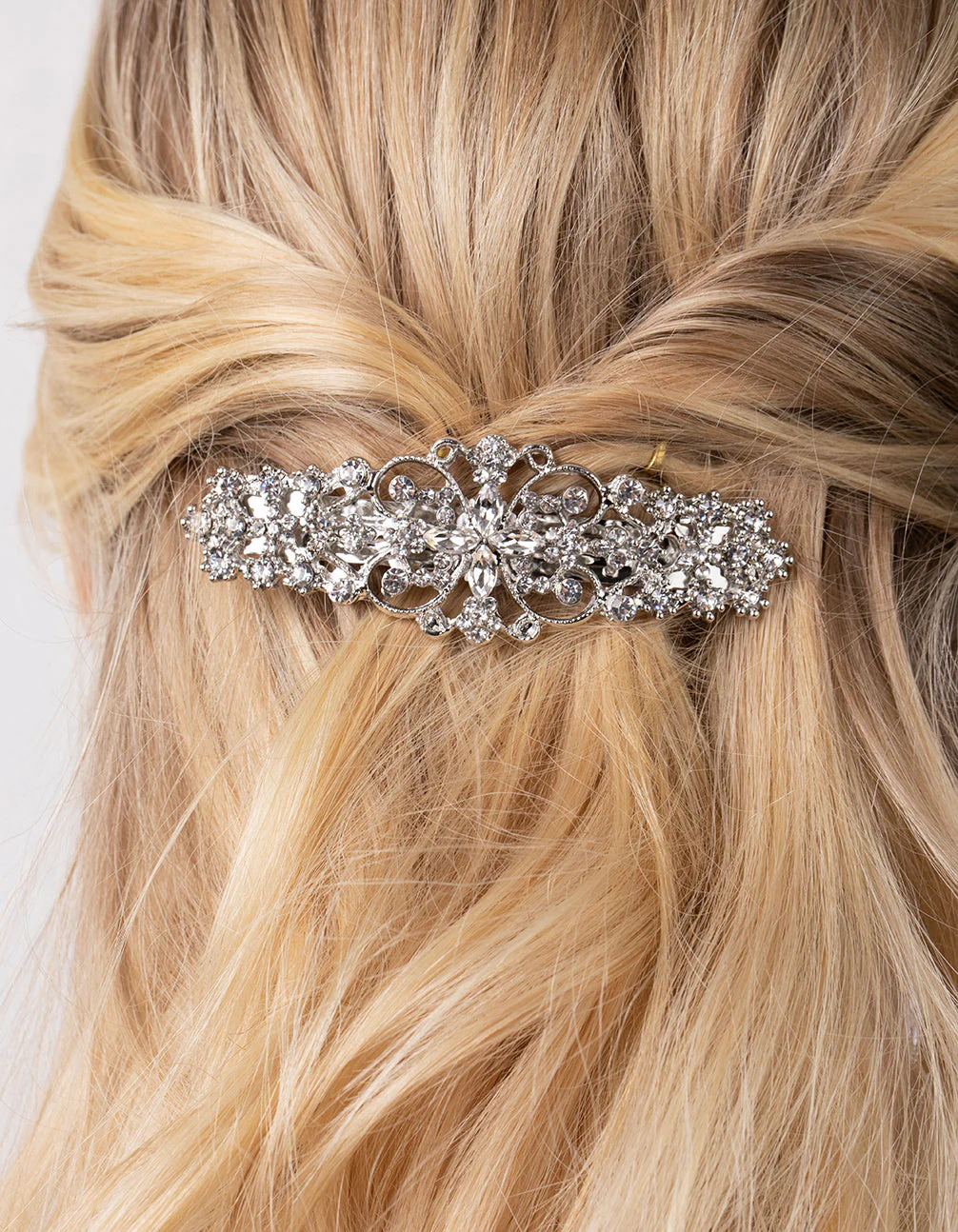 Silver Multi Diamante Barrette - Image 2
