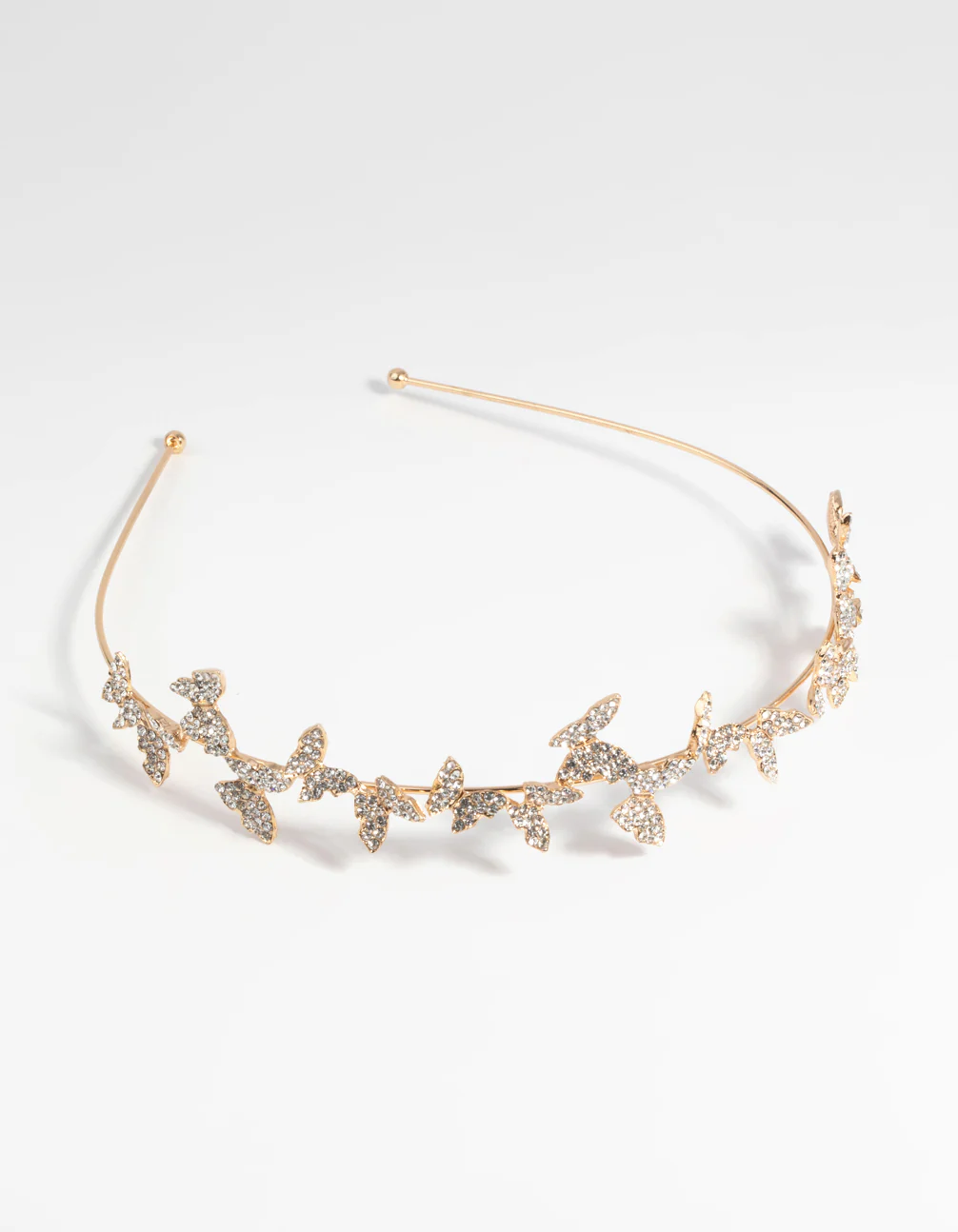 Gold Butterfly & Diamante Headband - Image 2
