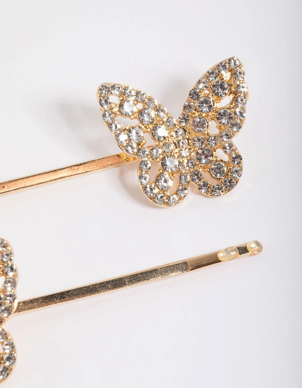 Gold Diamante Butterfly Clip Pack - Image 3