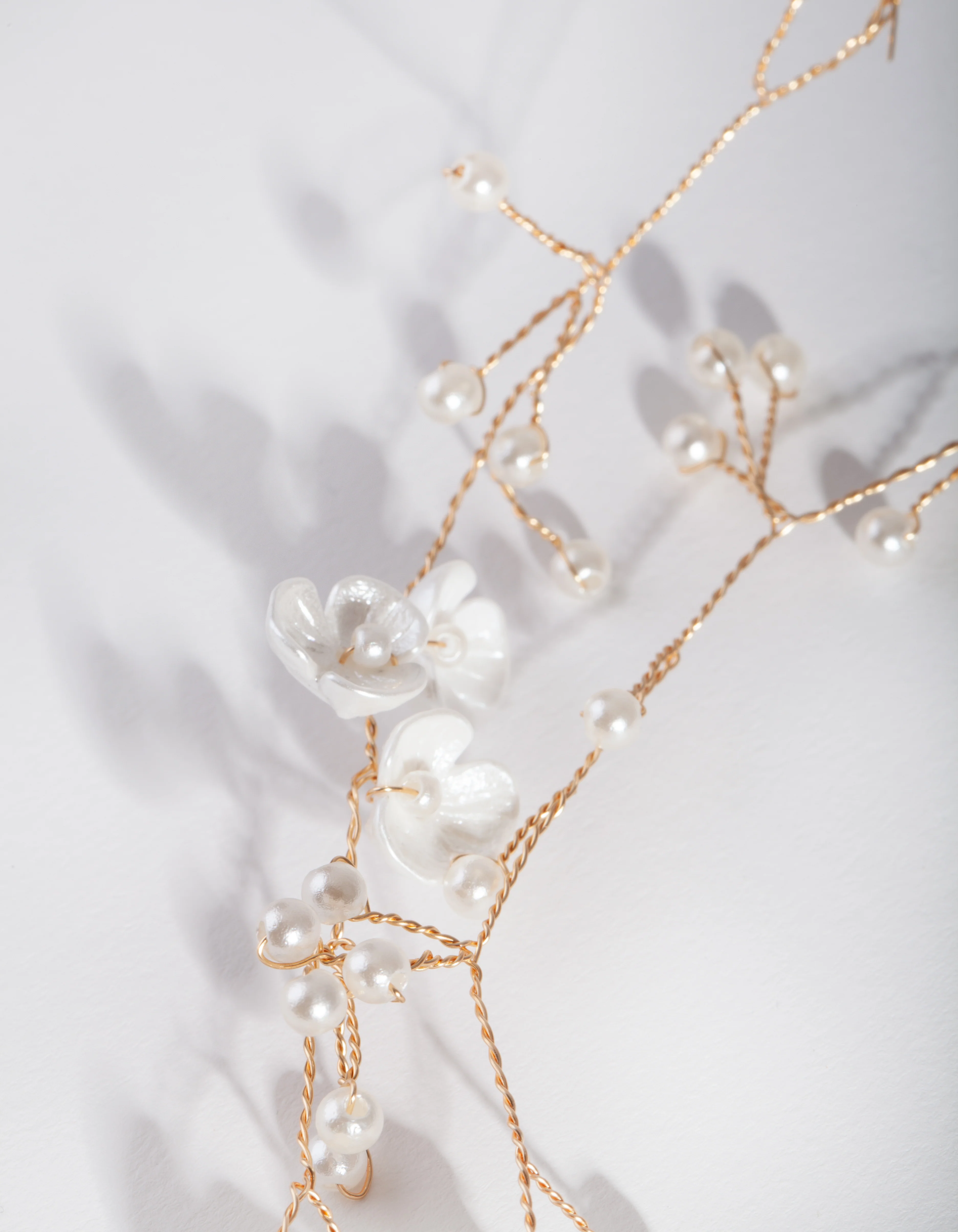 Gold Flower Drape Hair Vine - Image 2
