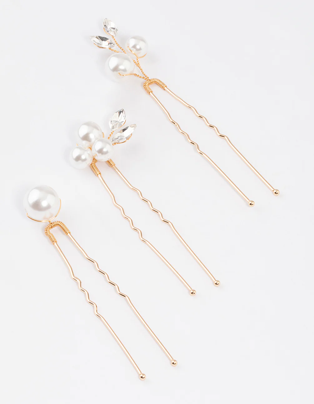 Gold Pearl Hair Pin Pack - Image 2