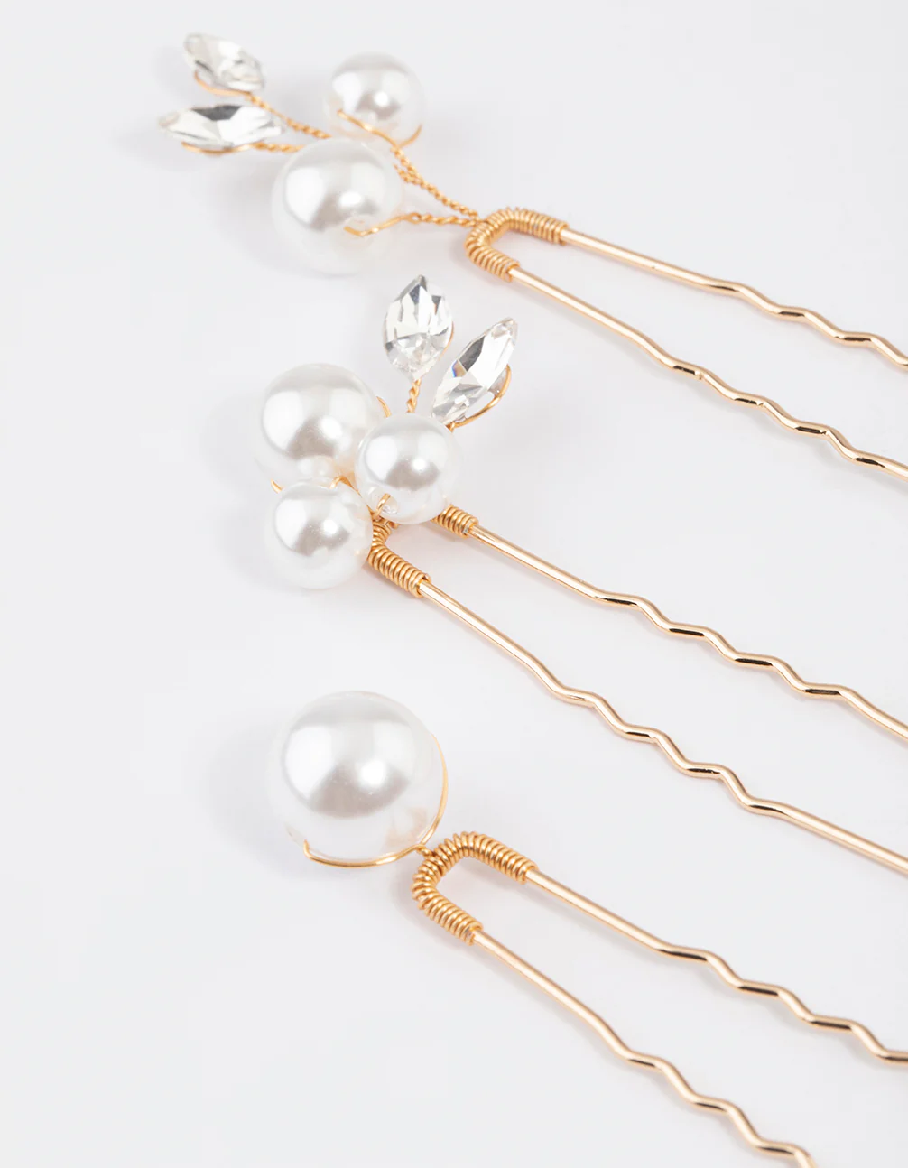 Gold Pearl Hair Pin Pack - Image 3