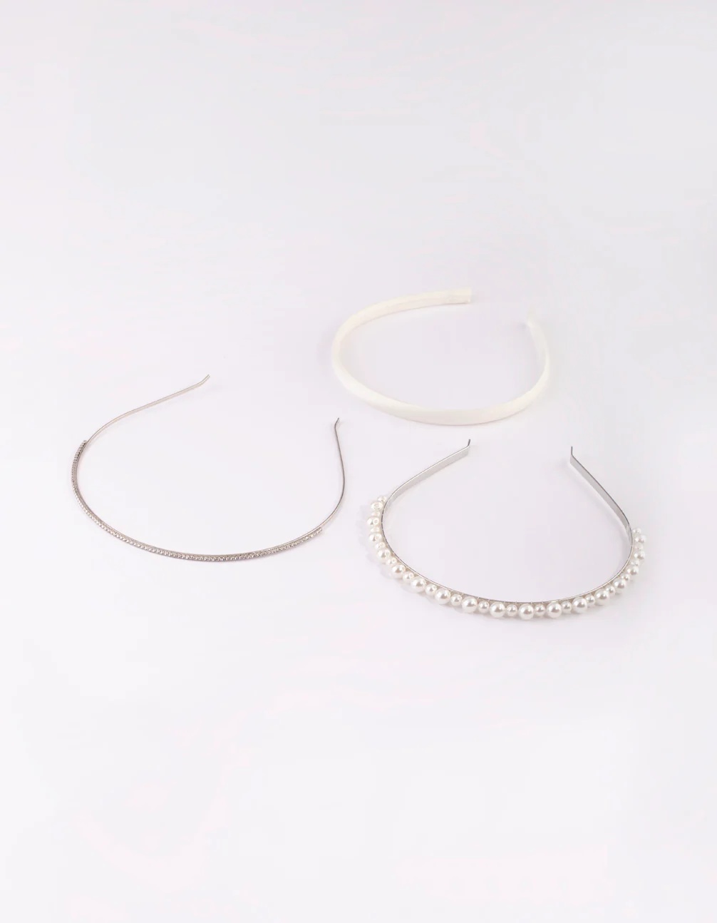 Silver Diamond & Pearl Headband - Image 2