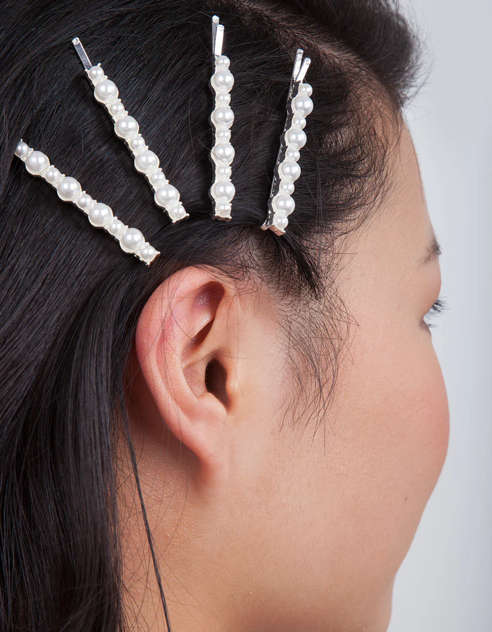 Silver Pearl Bobby Pins - Image 3