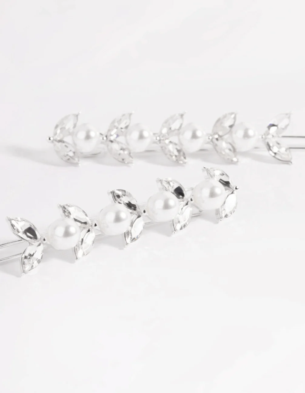Silver Diamante & Pearl Row Clip Pack - Image 5