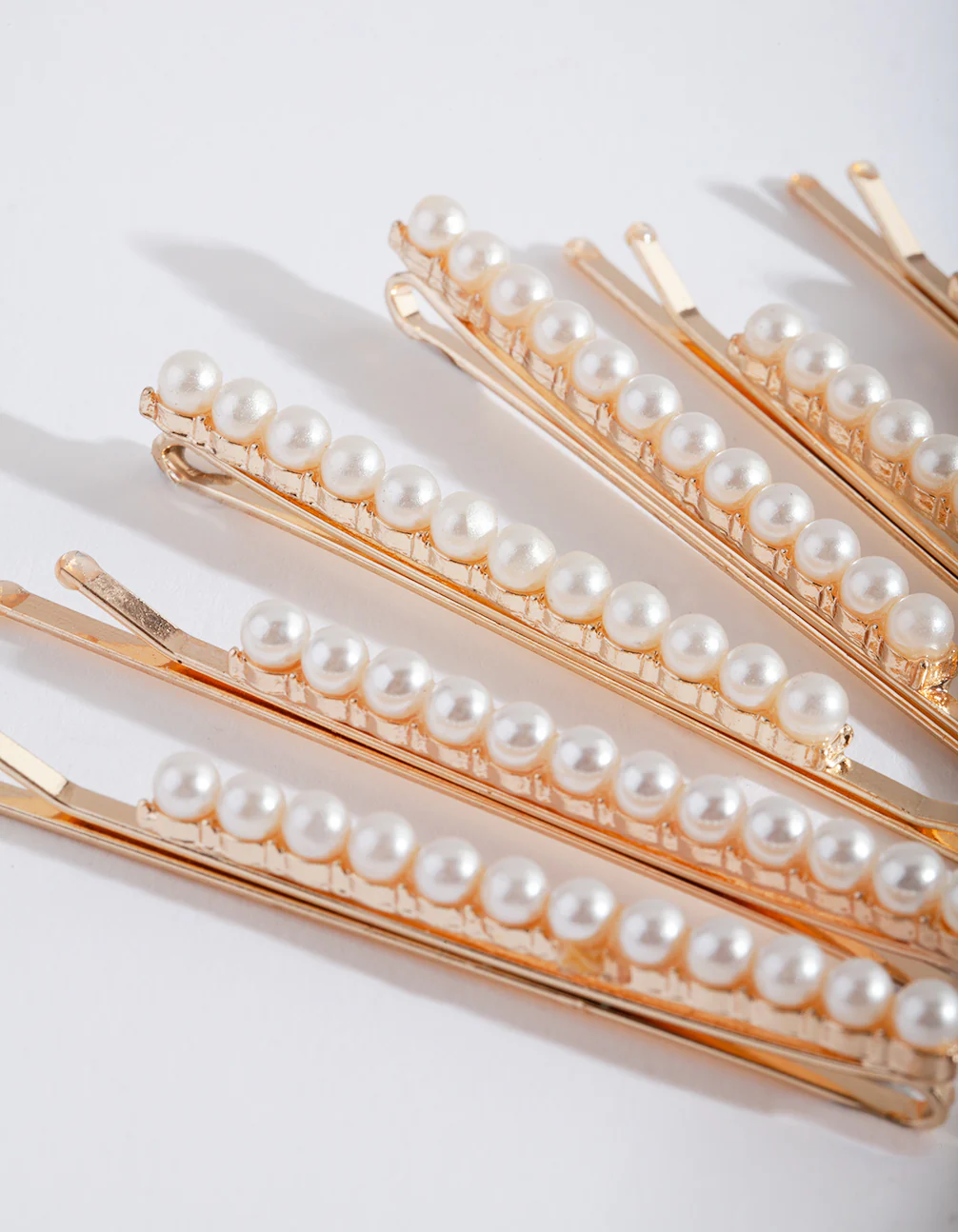 Gold Pearl Hair Pin 6-Pack - Image 4