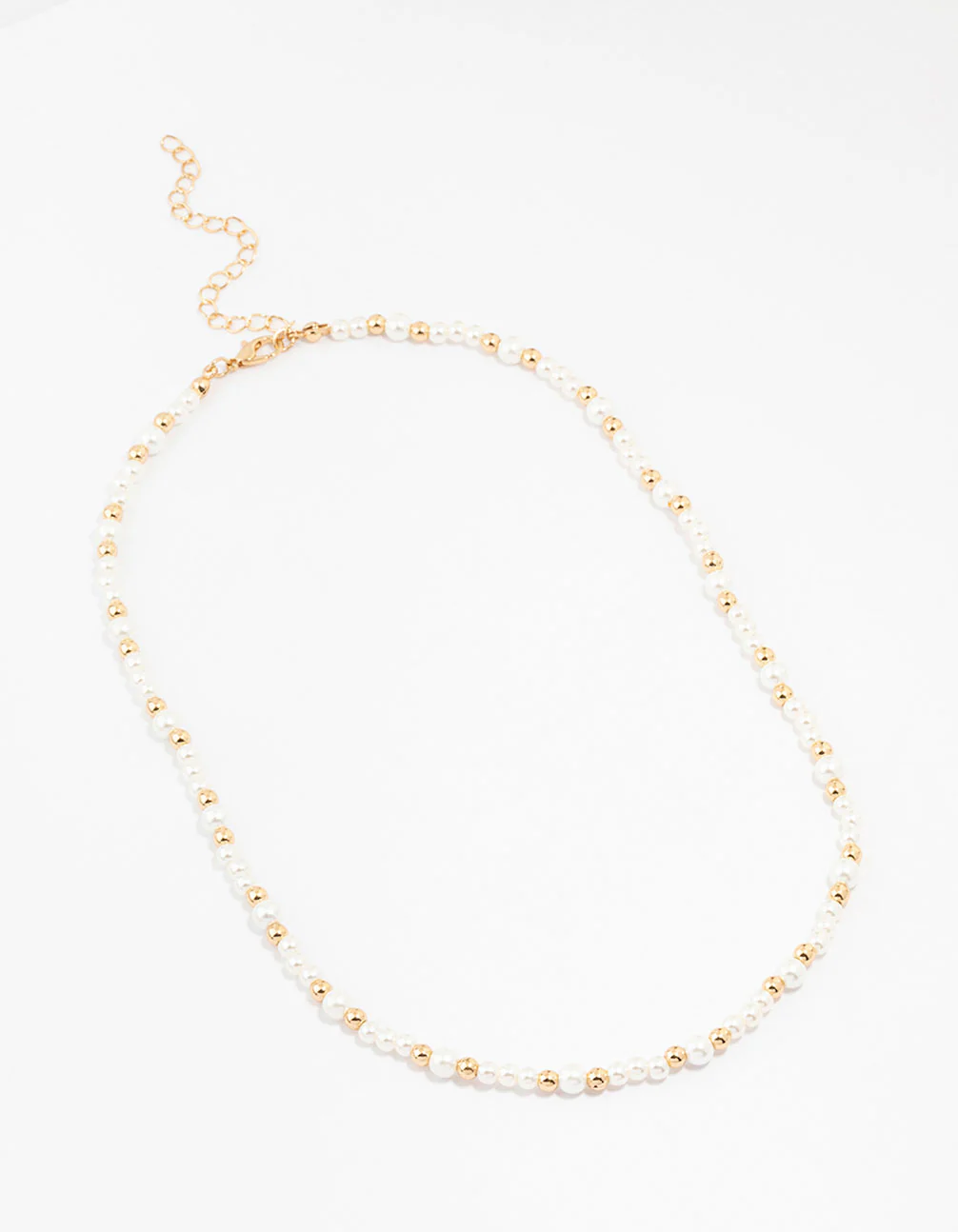 Beaded Gold And Pearl Necklace - Image 2