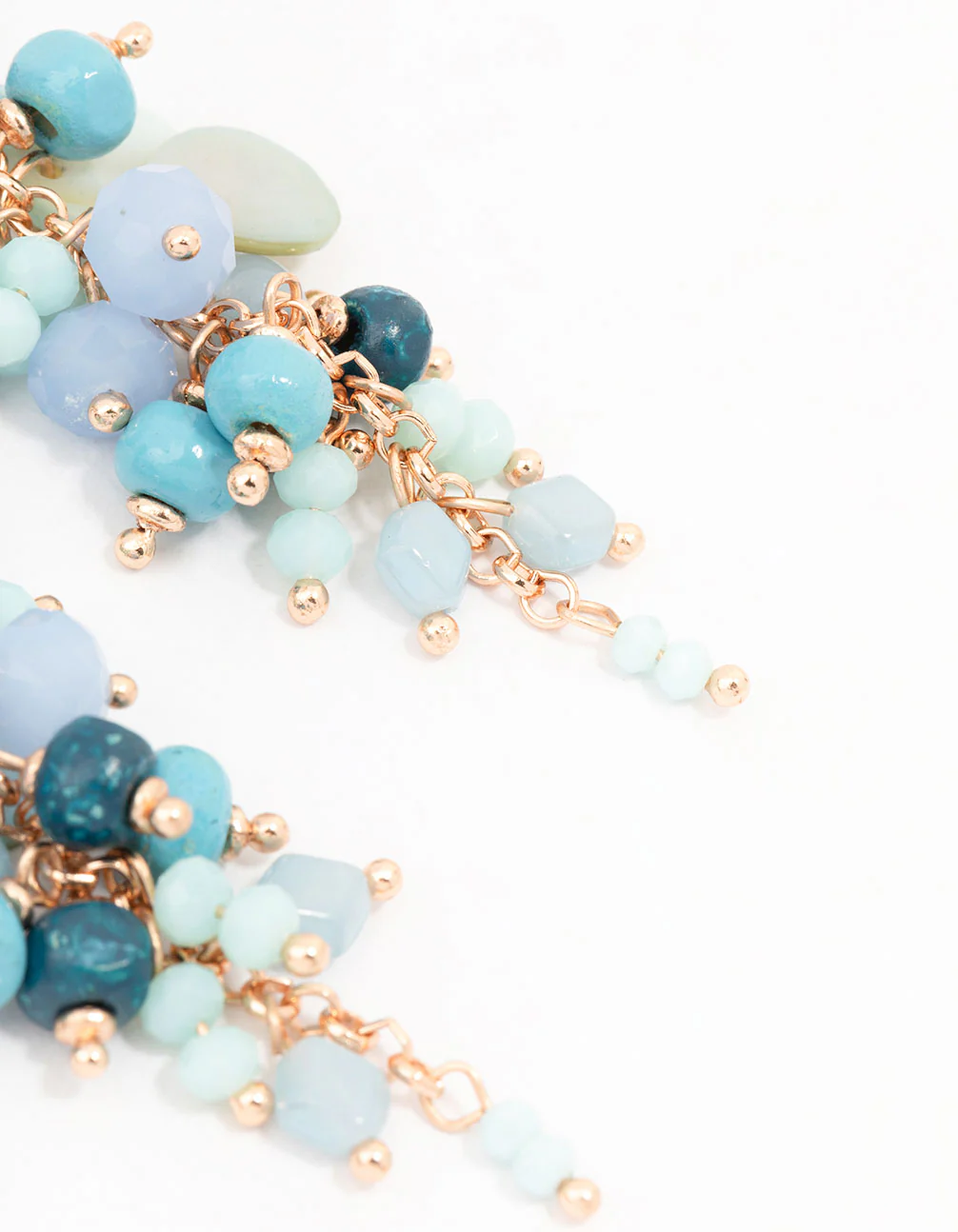 Beaded Graduating Cluster Drop Earrings - Image 3