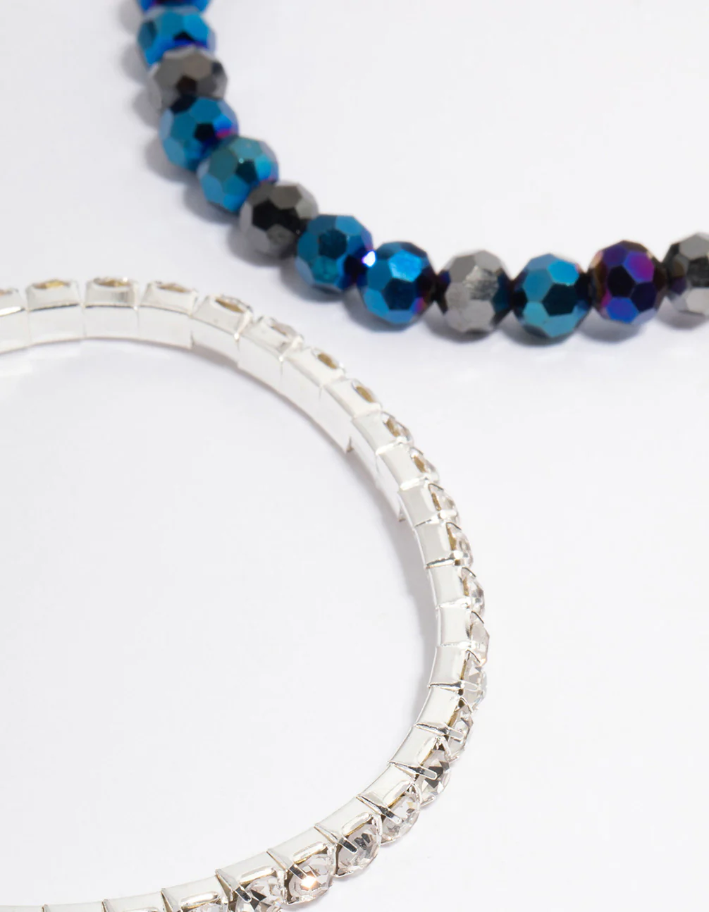 Beaded Navy Stretch Bracelet 4-Pack - Image 2
