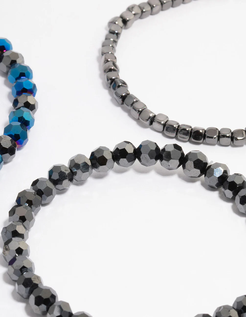 Beaded Navy Stretch Bracelet 4-Pack - Image 3