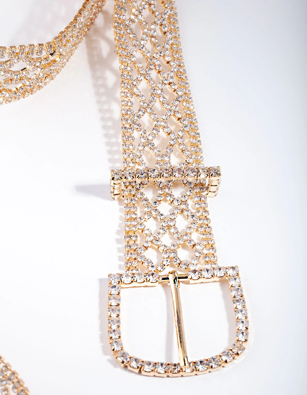 Gold Diamante Pattern Belt - Image 2