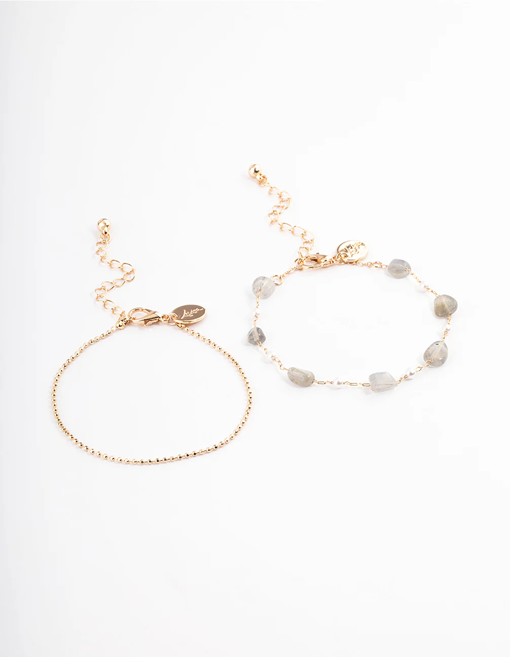 Gold Avneturine Multi Row Bracelet