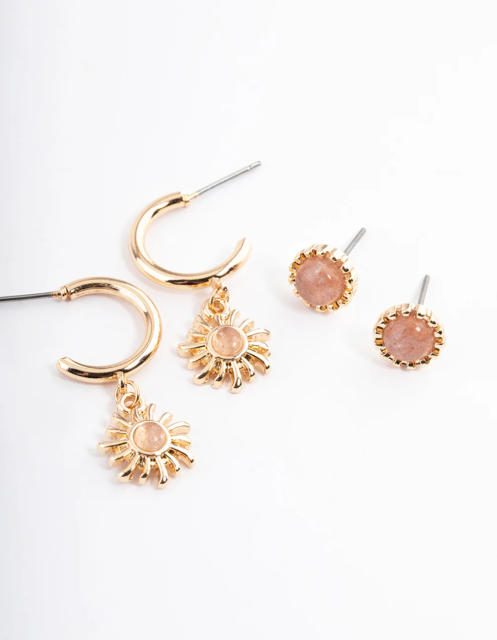 Gold Sun & Star Earring Pack - Image 3