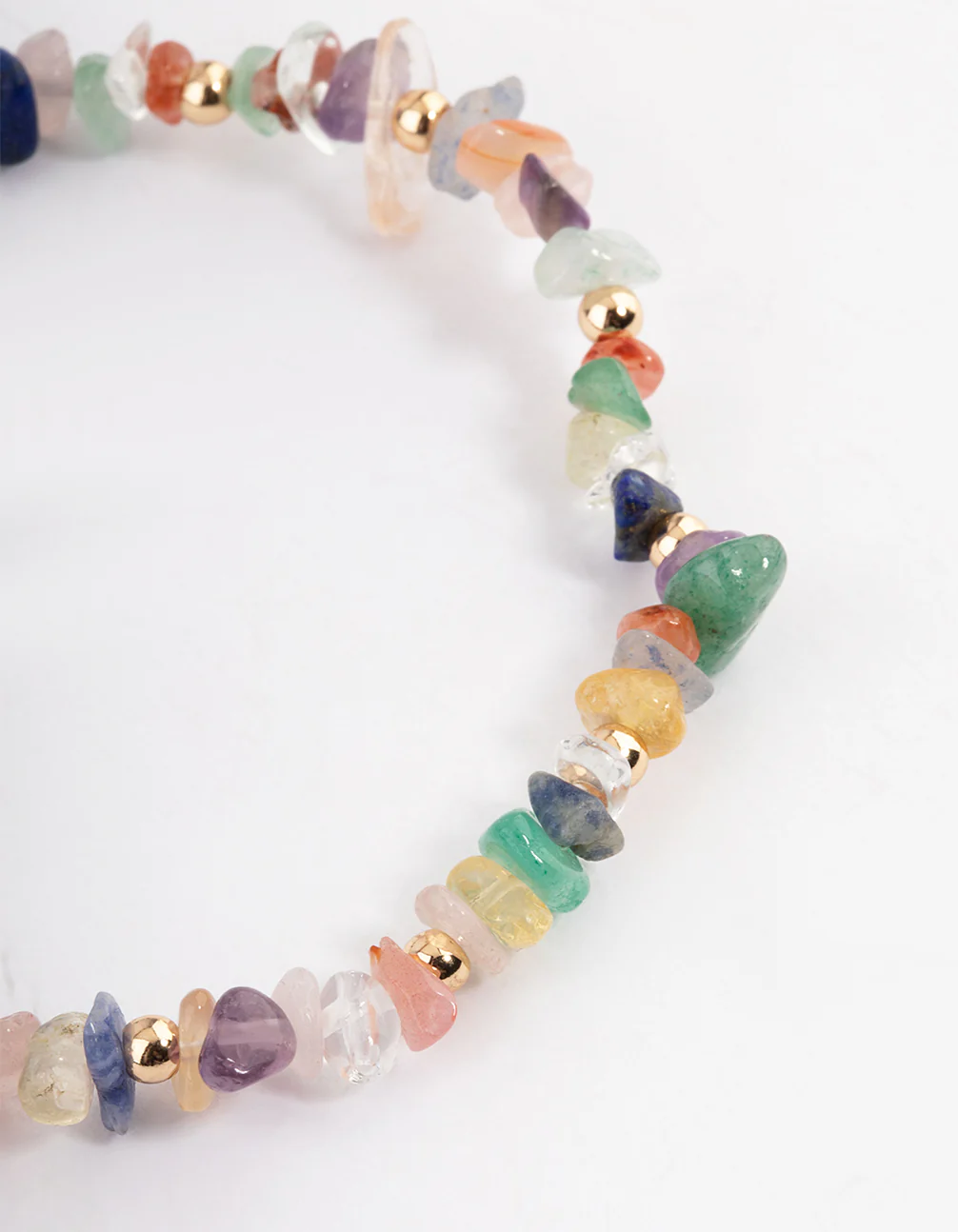 Stone Semi Precious Chip Wrap Bracelet - Image 2